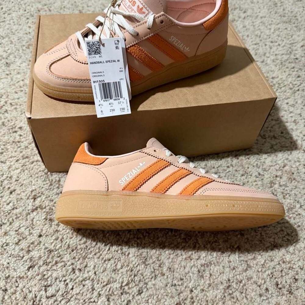 Adidas Handball Spezial W Blush Pink Dusky Orange Sneakers IH1505 Size 6 US
